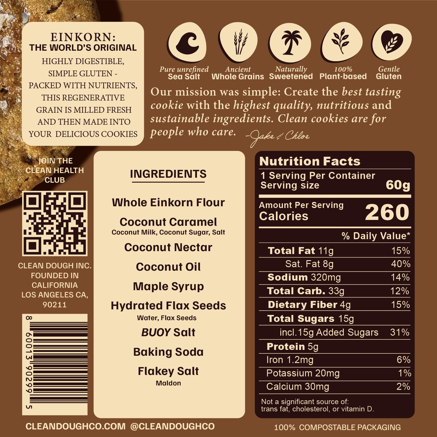 Sea Salt Caramel Clean Cookie