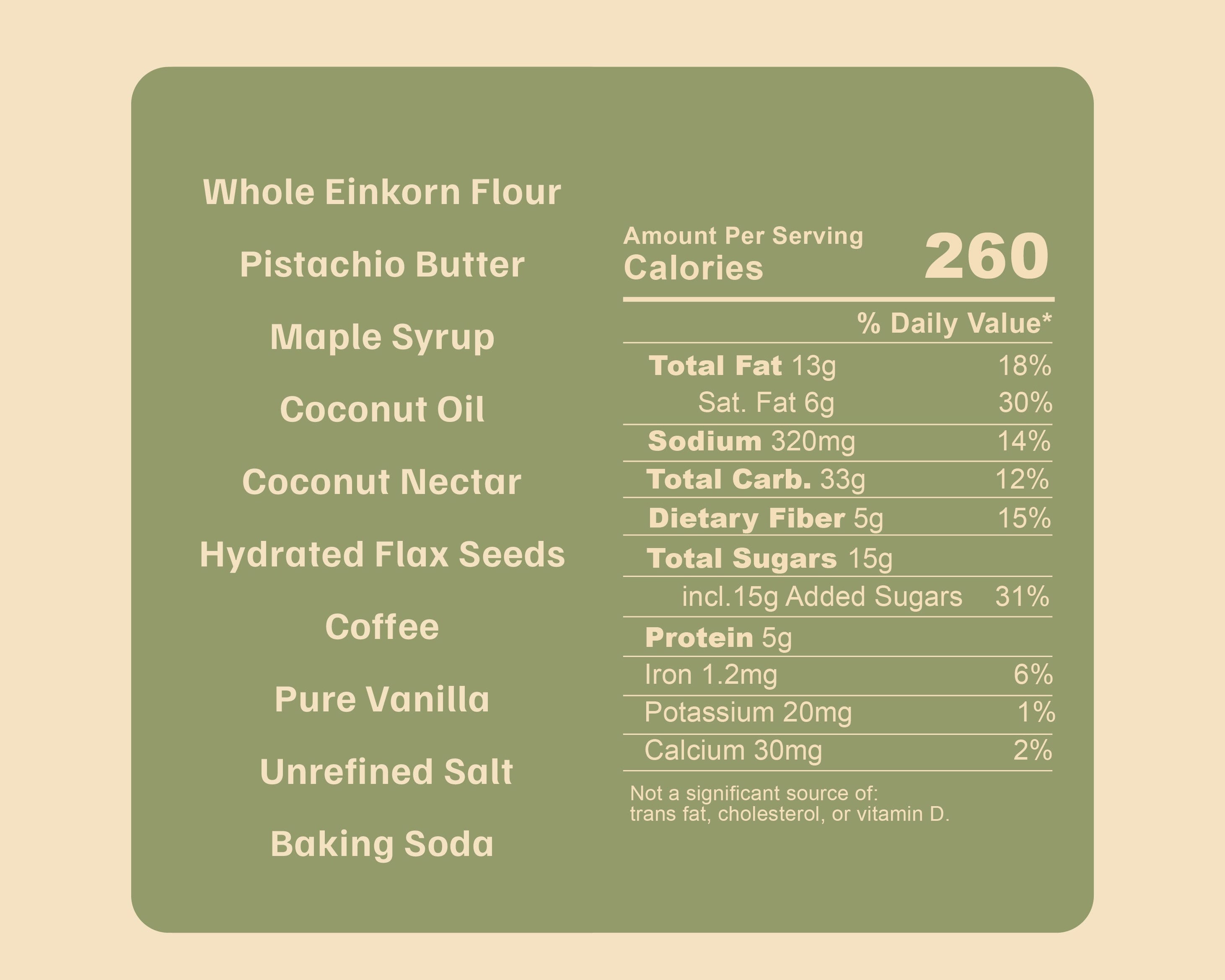 Maple Pistachio Clean Cookie