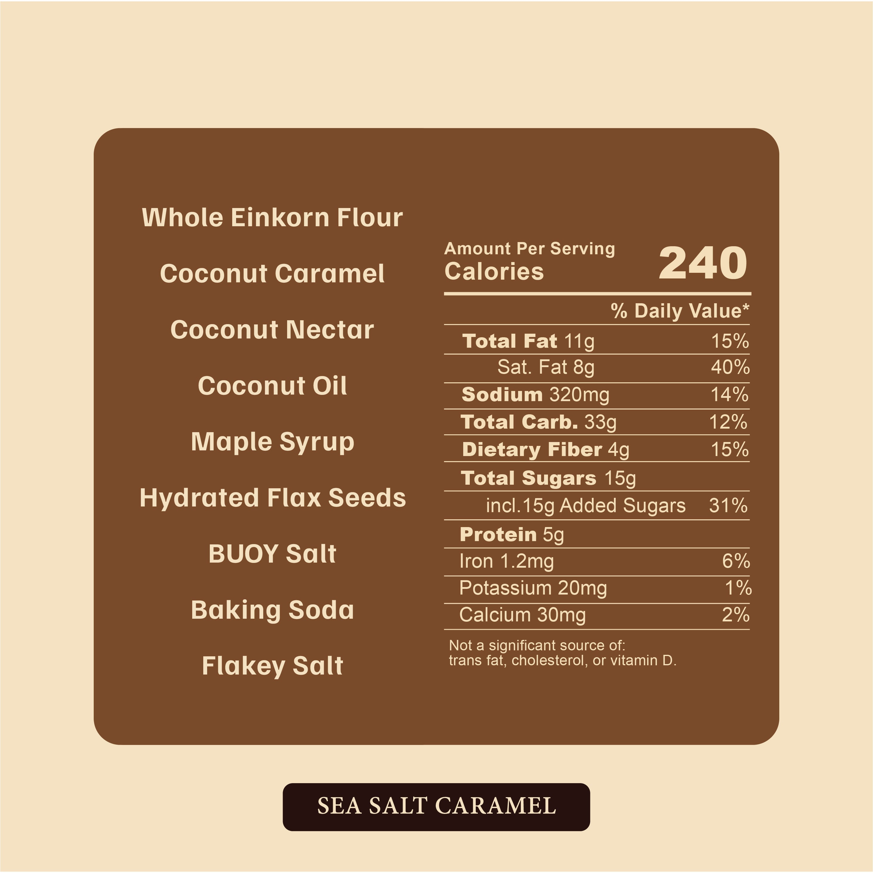 Sea Salt Caramel Clean Cookie
