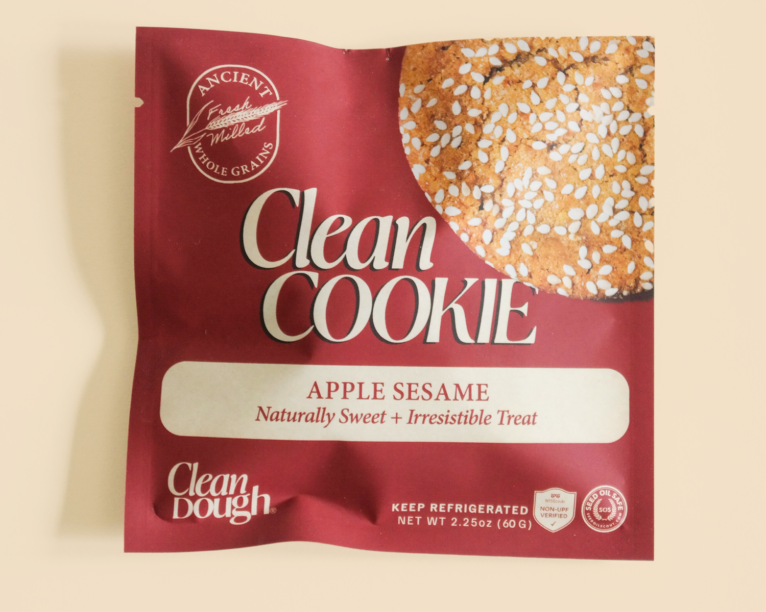 Apple Tahini Clean Cookie
