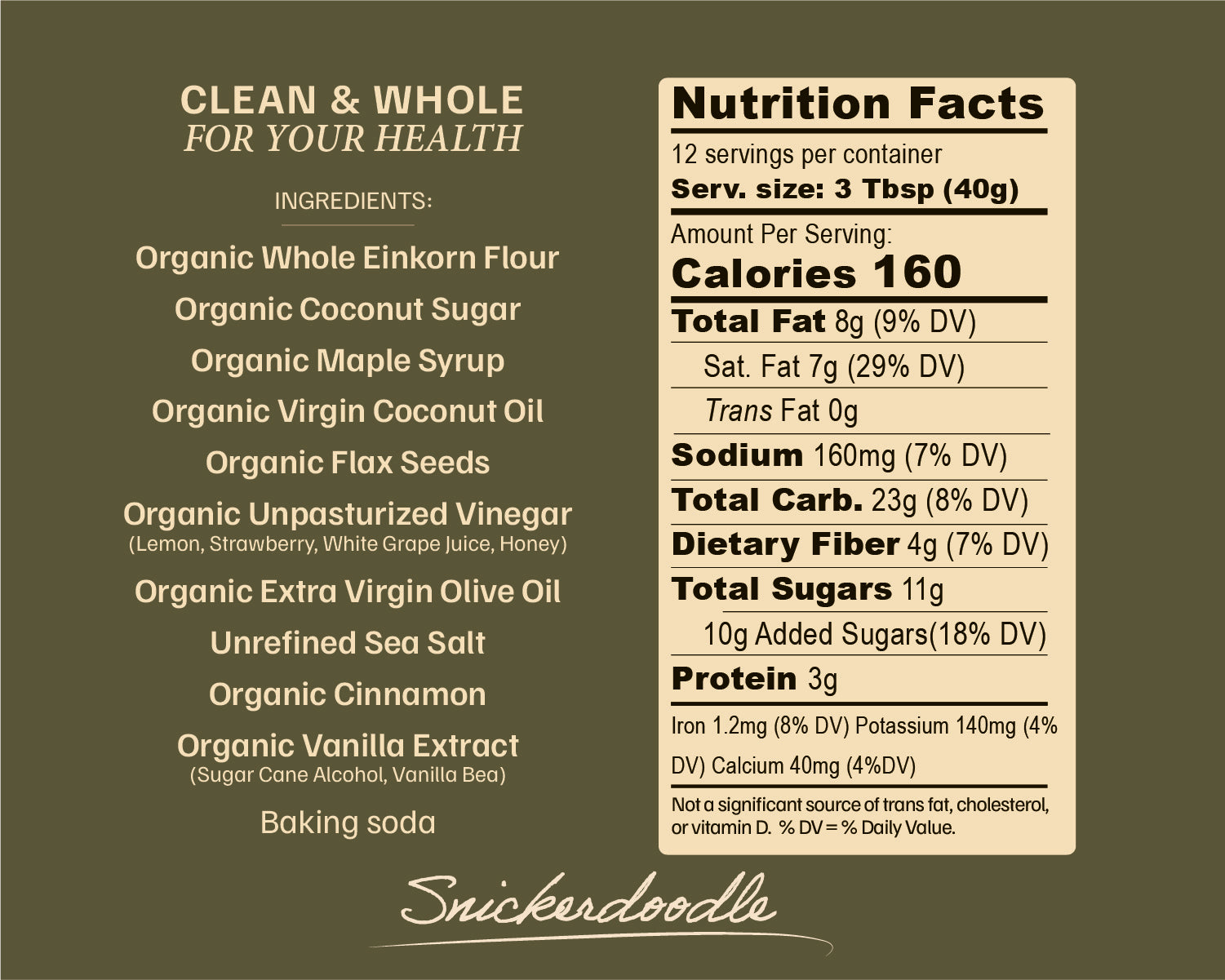 SNICKERDOODLE CLEAN DOUGH