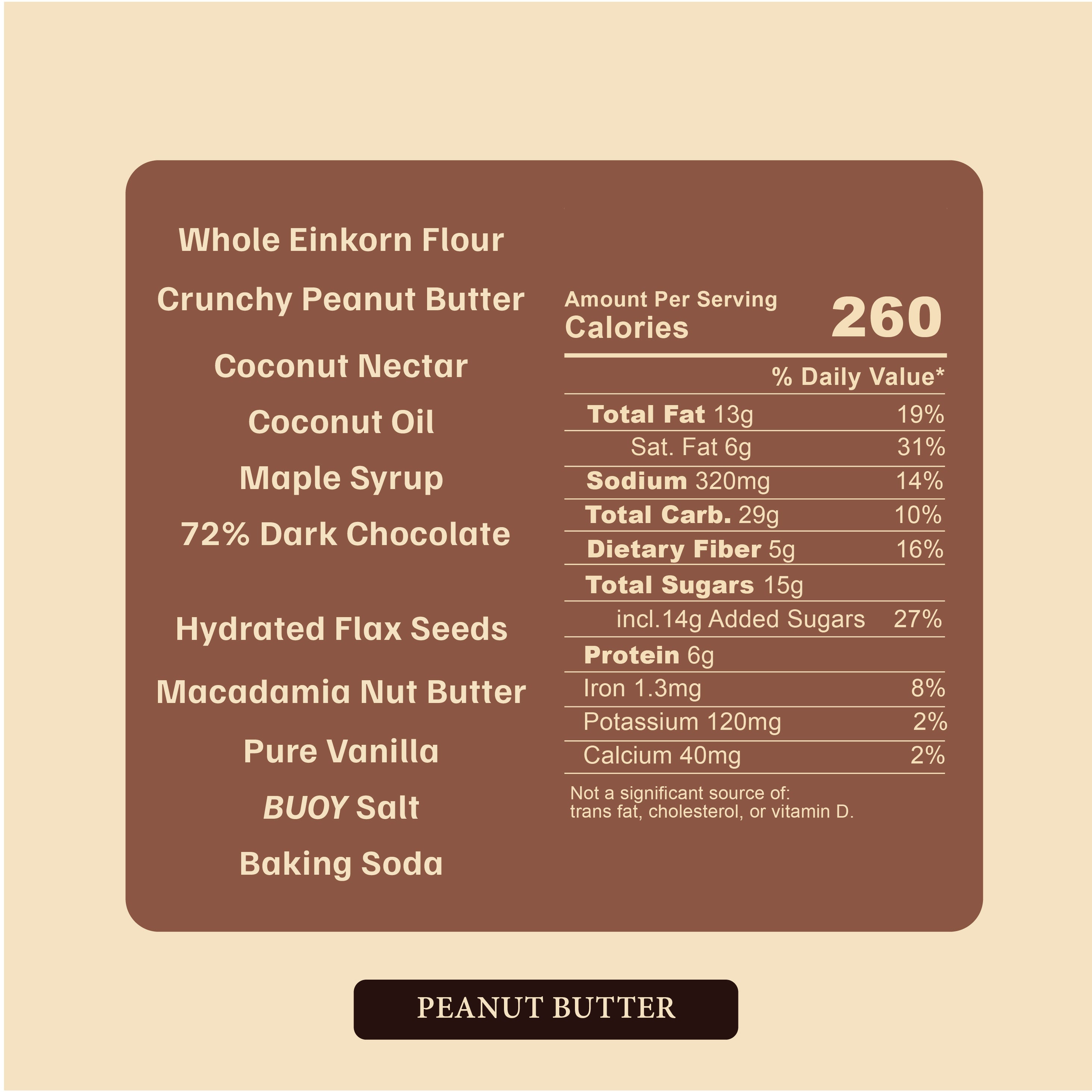 Peanut Butter Chocolate Clean Cookie