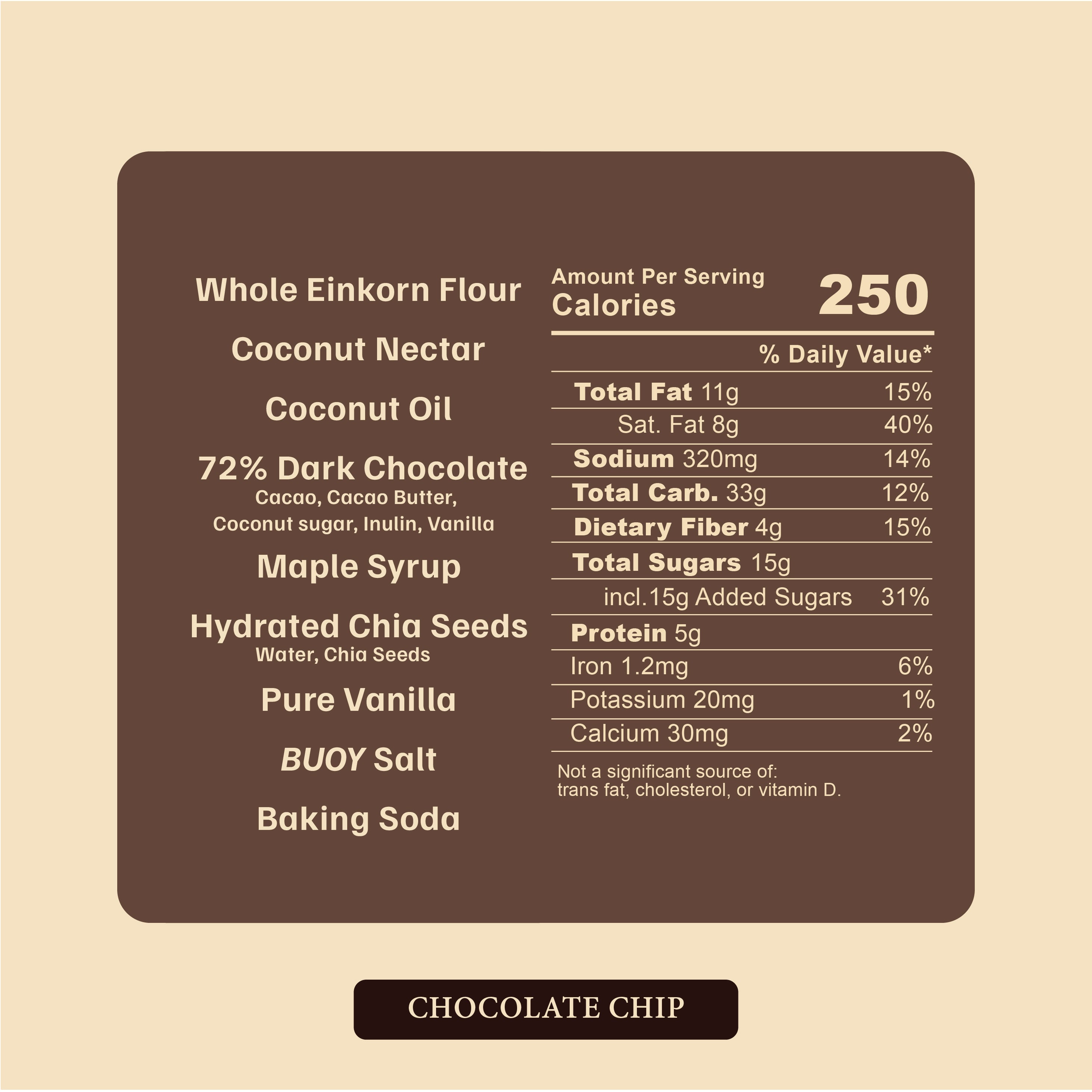 Chocolate Chip Clean Cookie